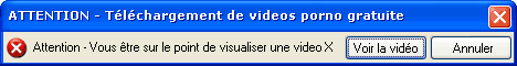 1 Vid&eacute;o Porno de 30mn &agrave; t&eacute;l&eacute;charger gratuitement apres avoir install&eacute; notre logiciel